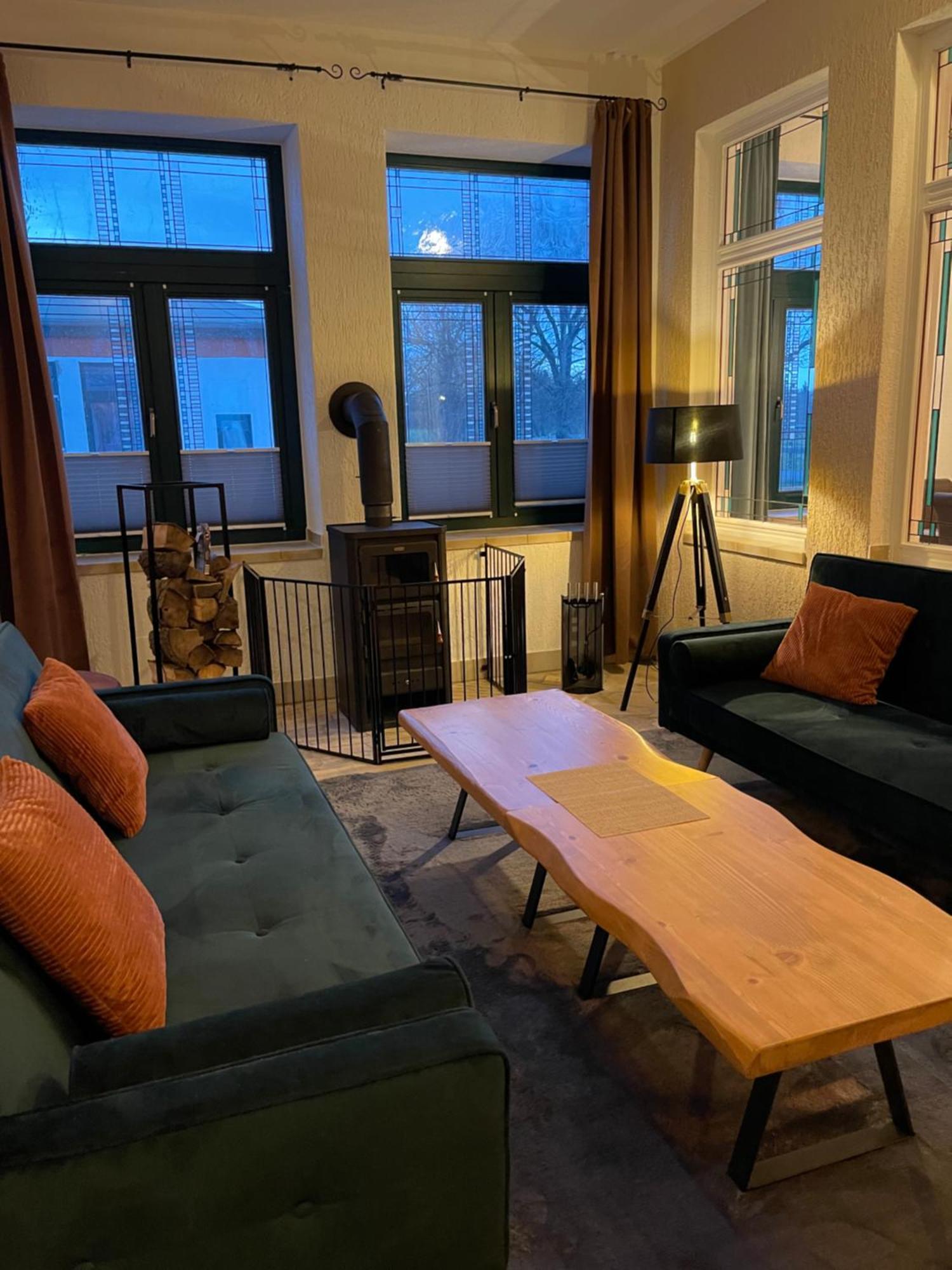 Ferienwohnung Mit Kamin Und Traumhafter Dachterrasse Mit Weitblick In Die Natur Neu Gaarz Εξωτερικό φωτογραφία